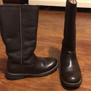Leather Ugg boots